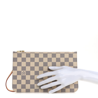 Louis Vuitton Damier Azur Neverfull MM GM Pochette 2 of 14