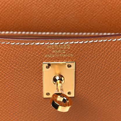 Hermes Epsom Kelly Sellier 25 Gold 6 of 9