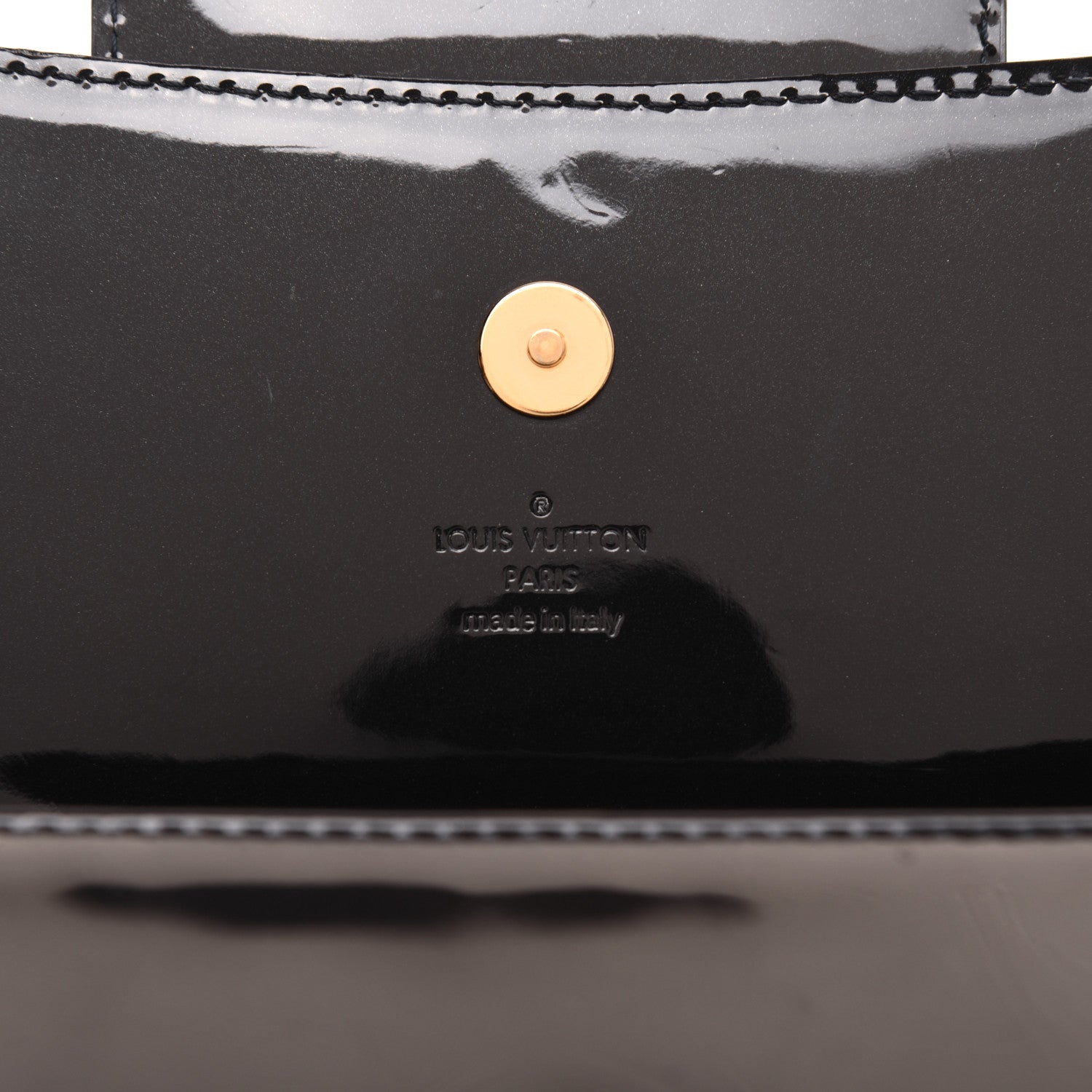 Louis Vuitton Patent Sobe Clutch Blue Infini 8 of 15