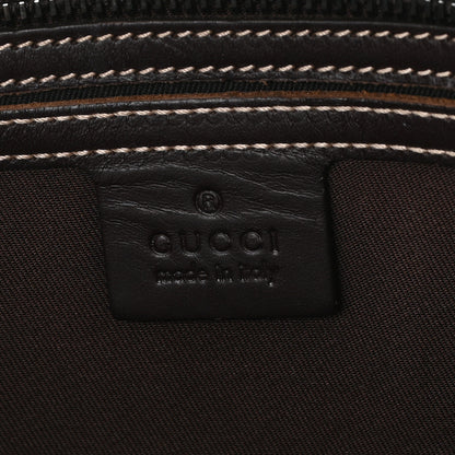 Gucci GG Supreme Monogram Medium Zippered Shopping Tote Dark Brown 6 of 10