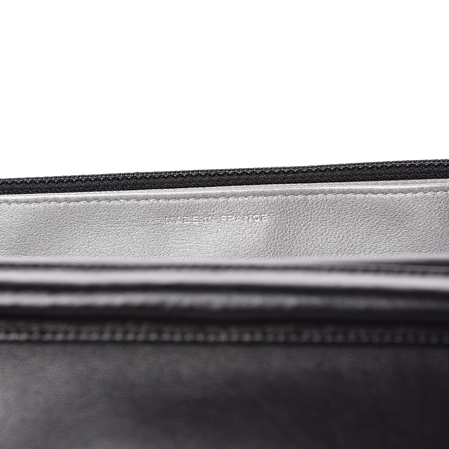 Lambskin Camellia Embossed Wallet on Chain WOC Black