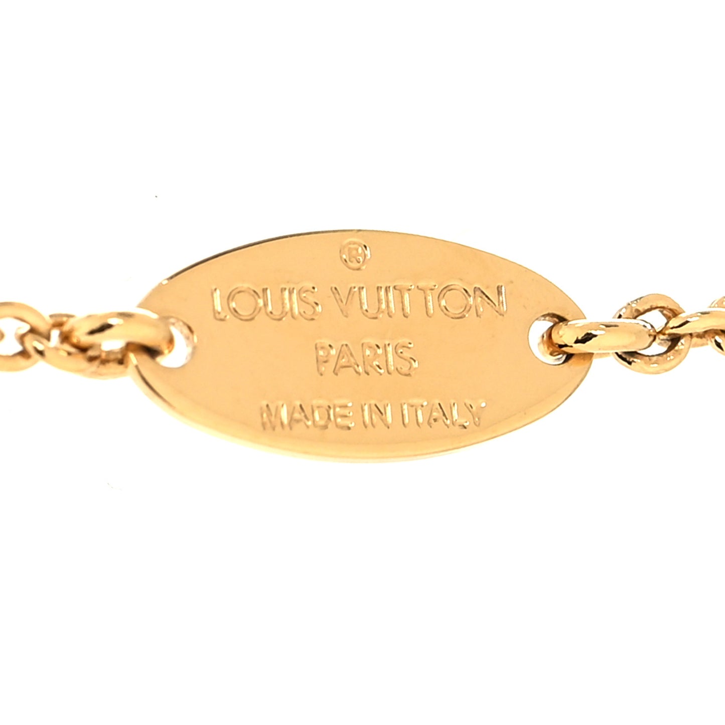 Metal LV Eclipse Necklace Gold