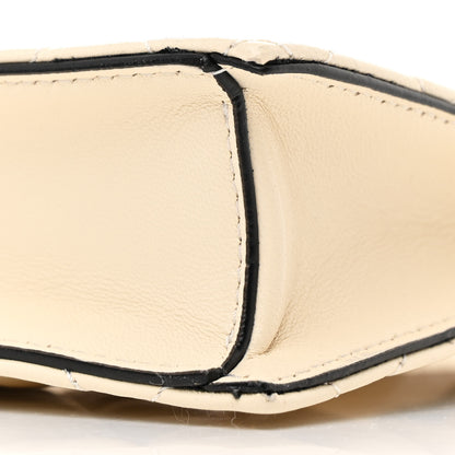 Versace Calfskin Quilted Small Tribute Icon Pouch Beige 9 of 9