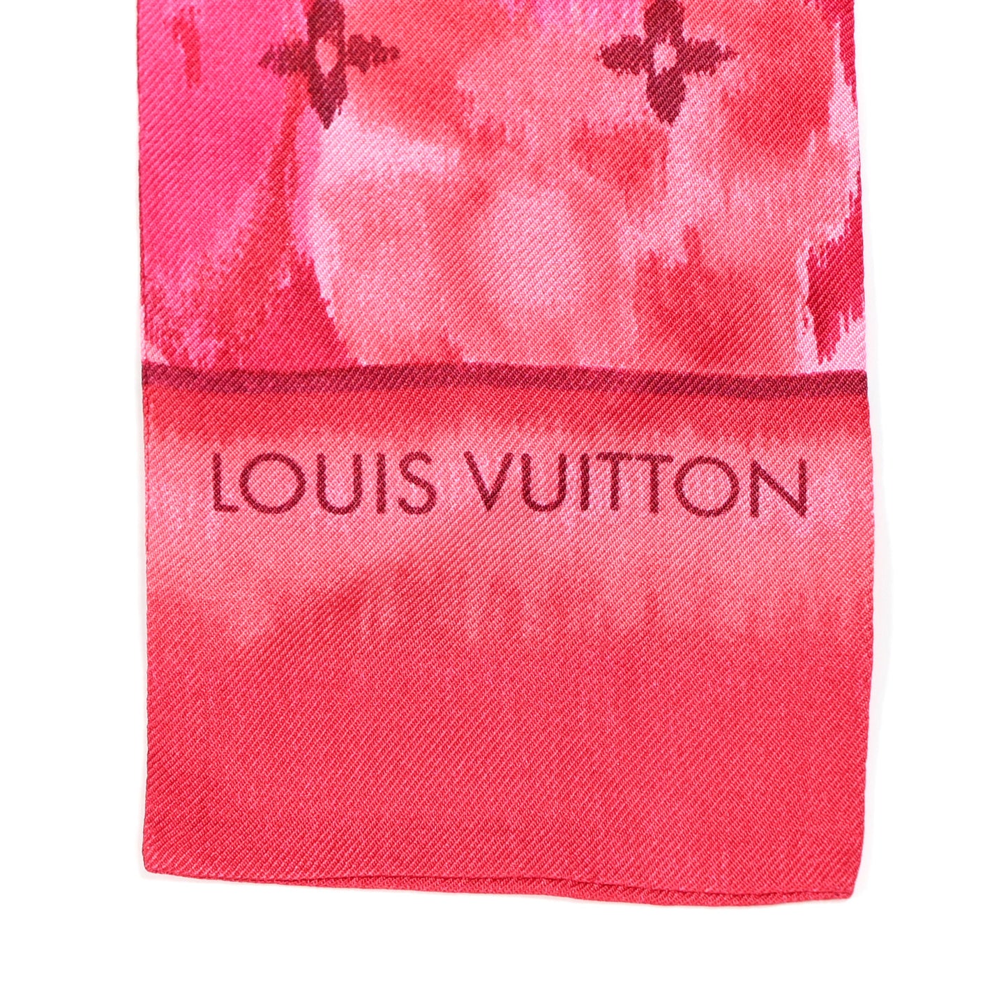 Silk Monogram Ikat Summer Bandeau Rose Indien