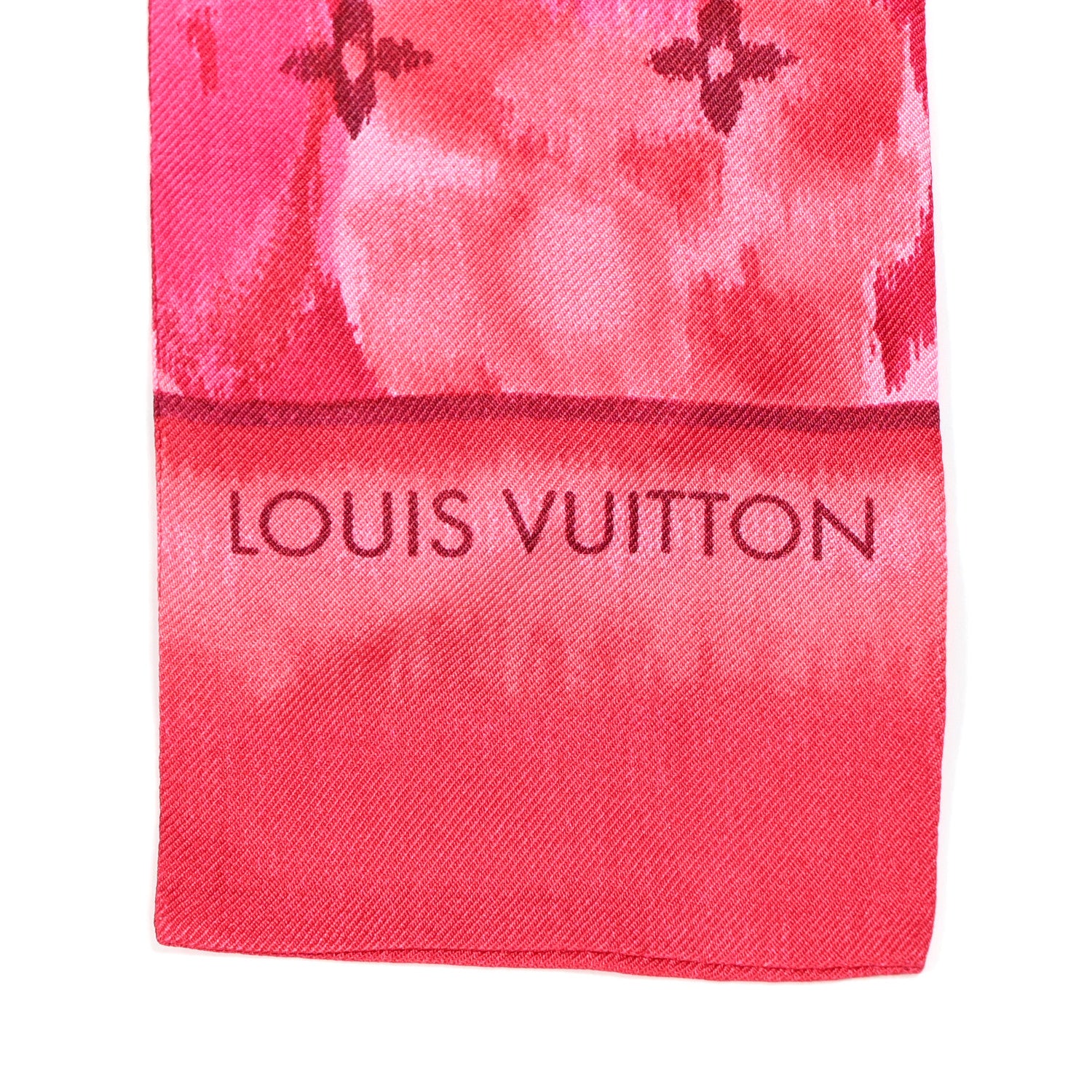 Louis Vuitton Silk Monogram Ikat Summer Bandeau Rose Indien 2 of 3
