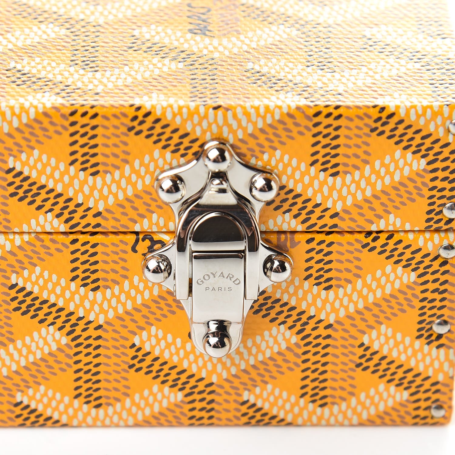 Goyard Goyardine Regence Mini Trunk Yellow 8 of 8