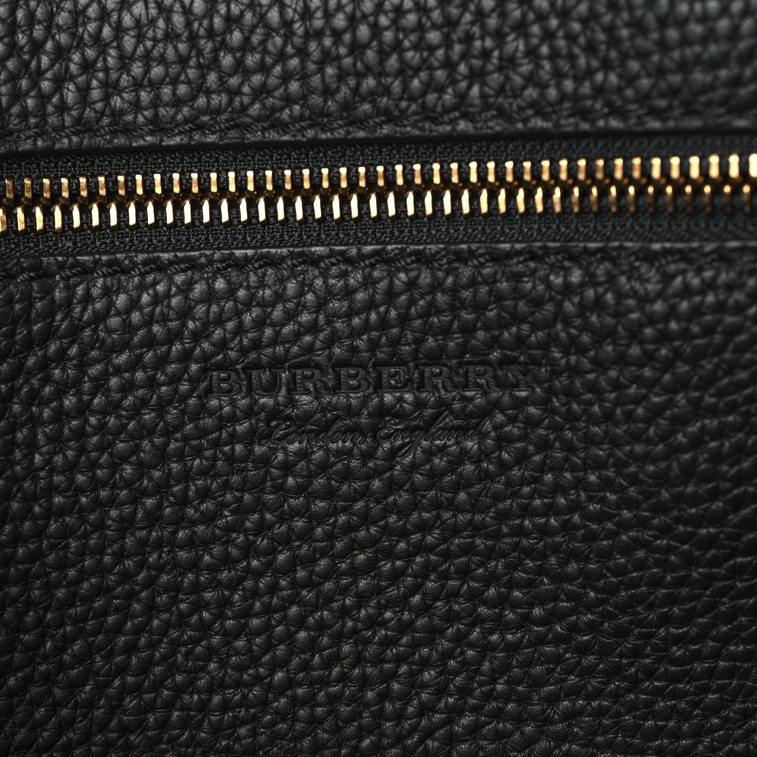Burberry Grainy Calfskin Remington Tote Black 6 of 8