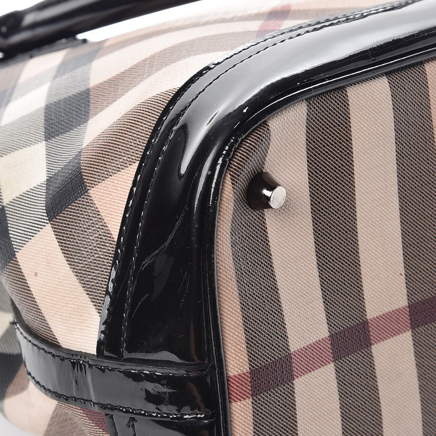 Nova Check Medium Tote Black