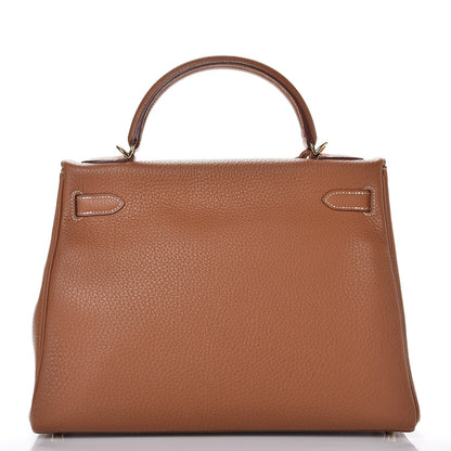 Hermes Togo Kelly Retourne 32 Gold 3 of 37