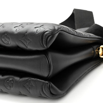 Louis Vuitton Lambskin Embossed Monogram Coussin PM Black 11 of 11