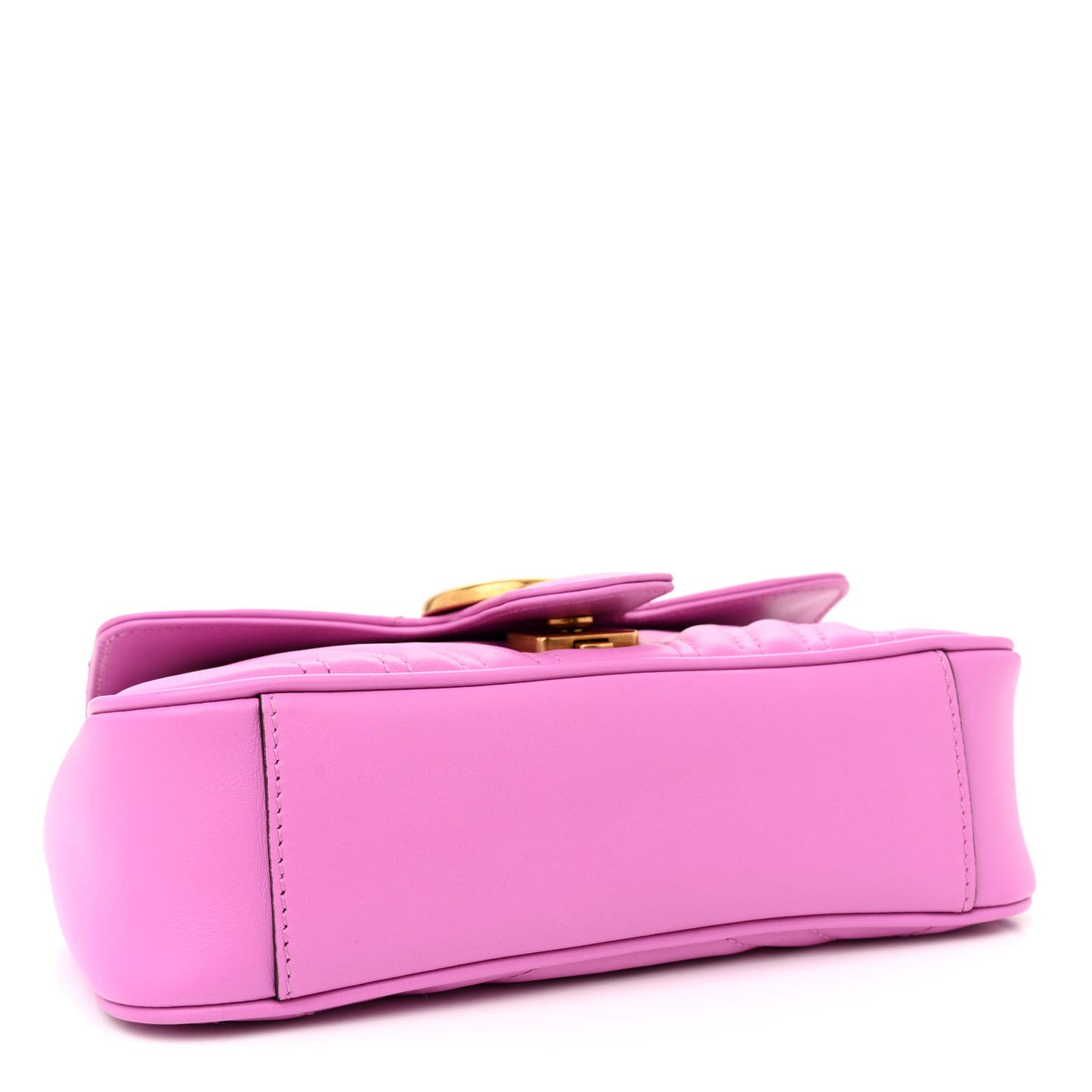 Calfskin Matelasse Mini GG Marmont Shoulder Bag Candy Mousse