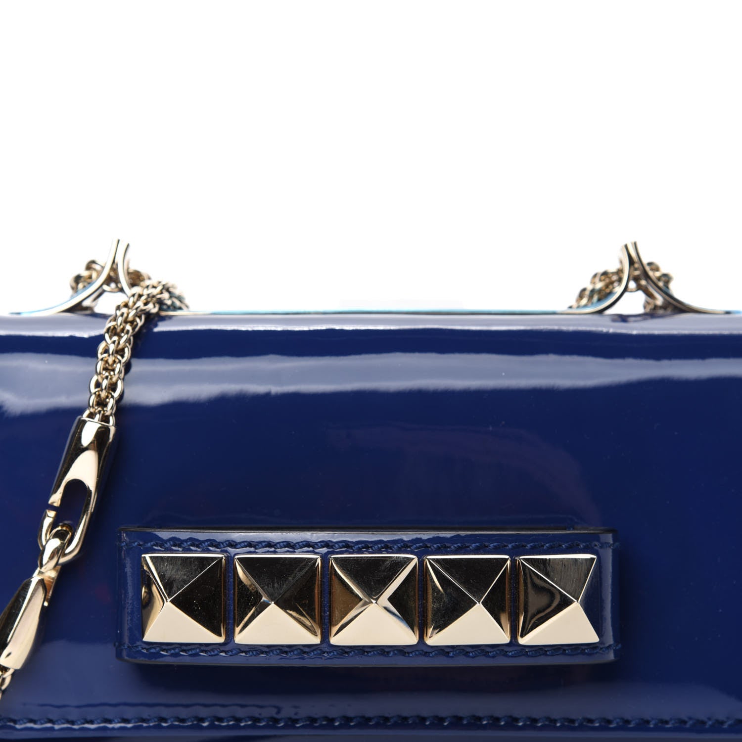 Valentino Garavani Patent Mini Va Va Voom Shoulder Bag Blue China 9 of 9