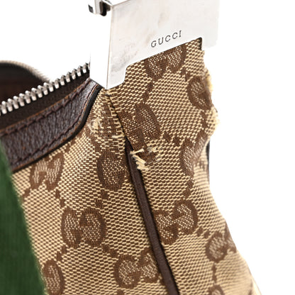 Gucci Monogram Web Medium Flat Messenger Bag Brown 14 of 16