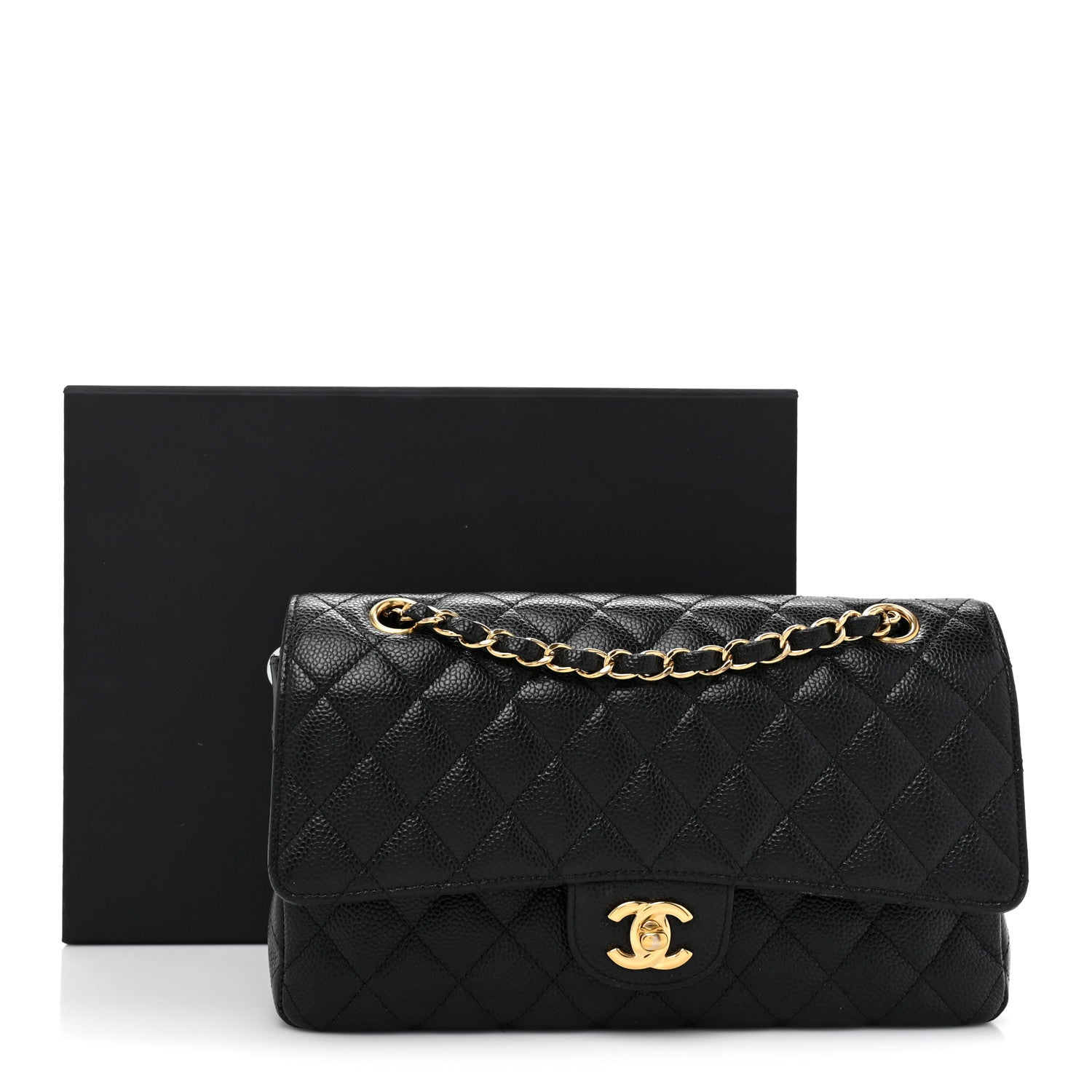 Chanel Caviar Quilted Medium Double Flap Black 16 of 16