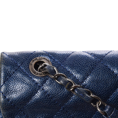 Chanel Iridescent Caviar Quilted Large Chic Flap Blue 12 of 15