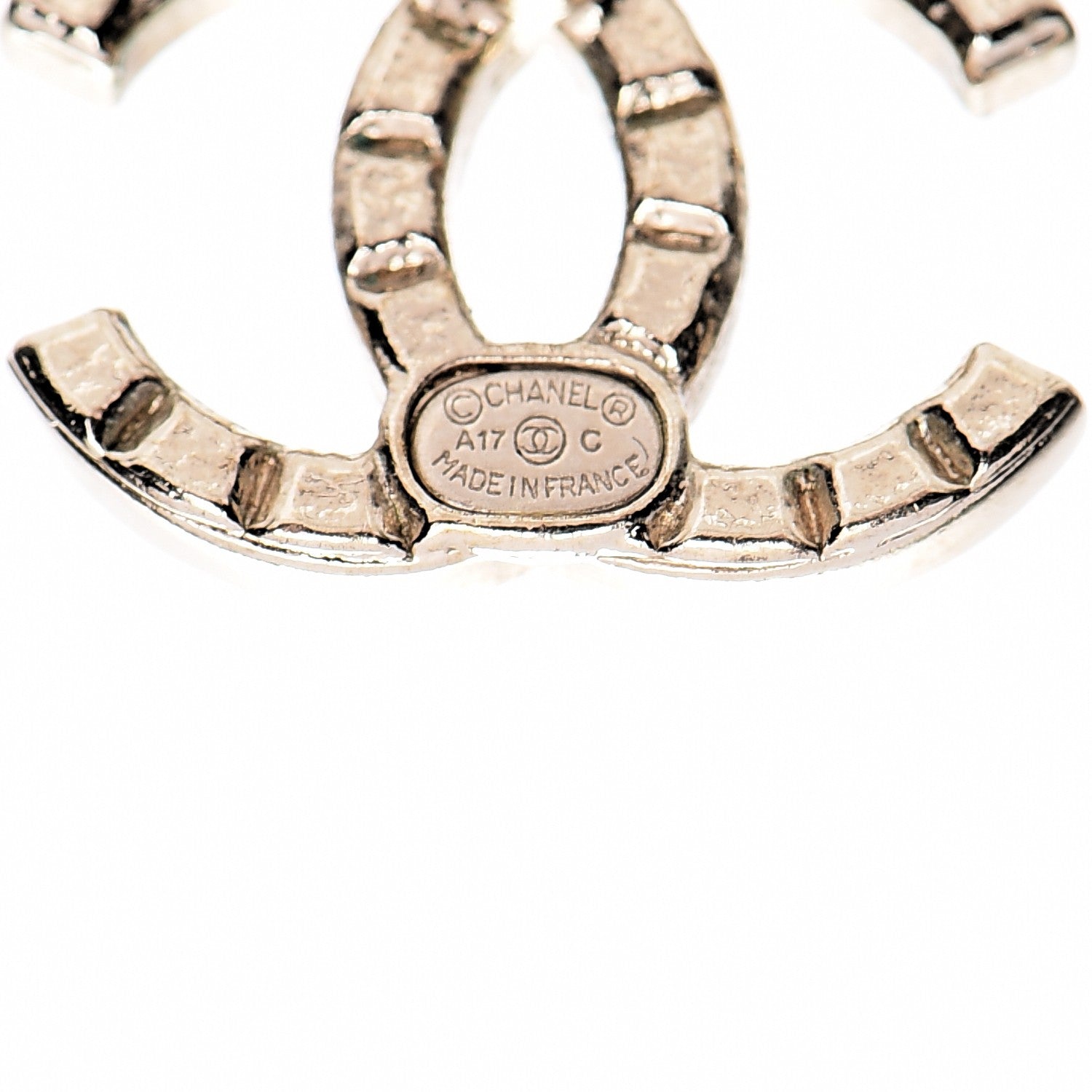 Chanel Studded CC Earrings Gold 5 of 6