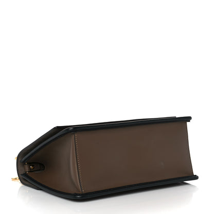 Fendi Vitello Century F is Fendi Bi-Color FF 1974 Embossed Kan I Shoulder Bag Maya Black 3 of 7