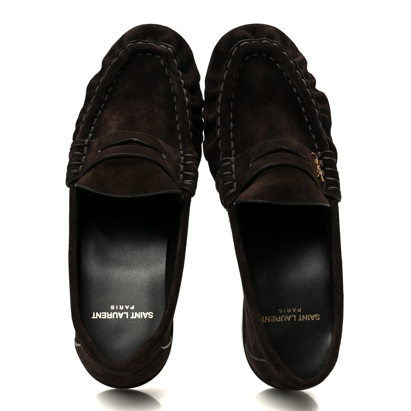Suede Le Loafer 15 Penny Slippers 37 Dark Chocolate