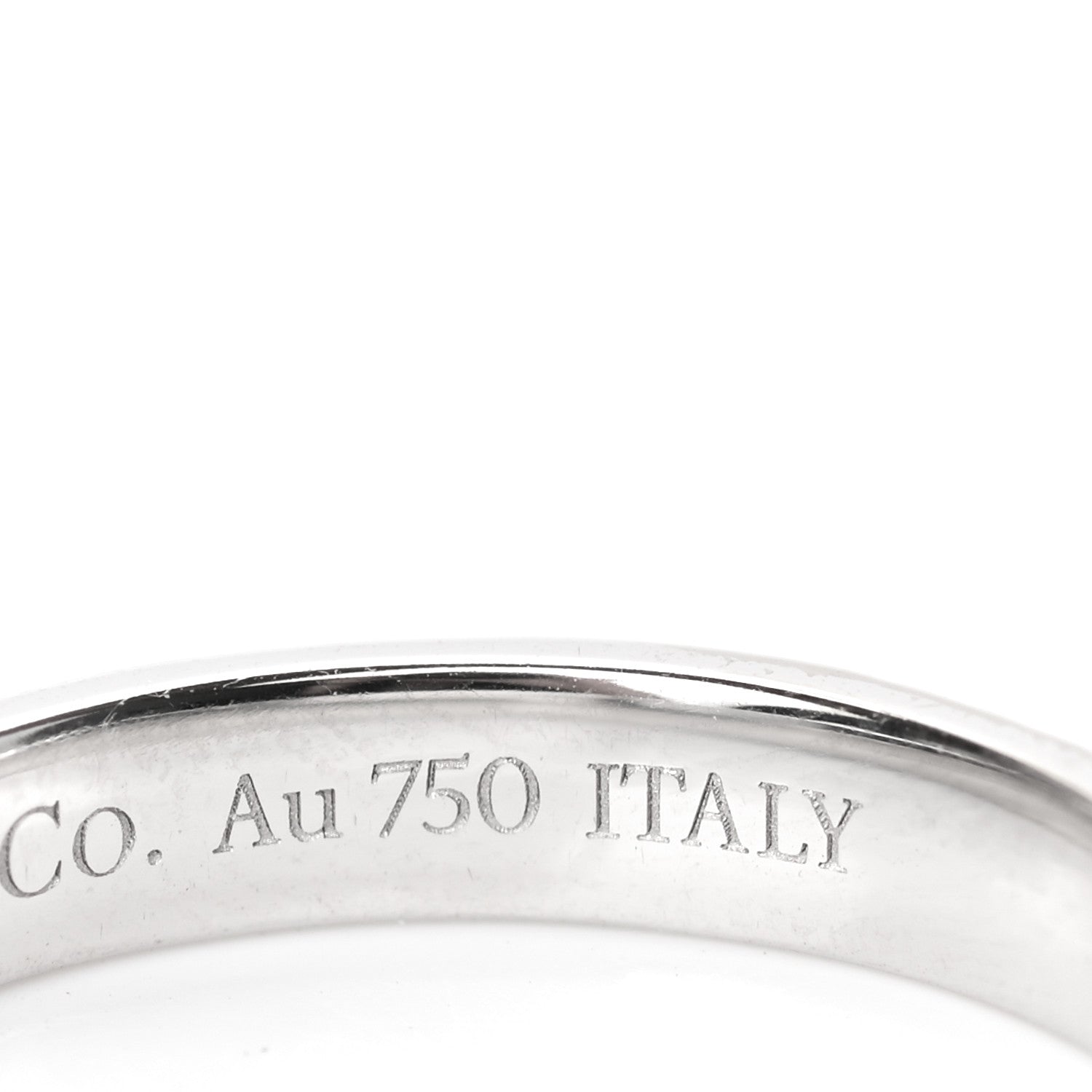 Tiffany 18K White Gold Atlas X Closed Narrow Ring 49 5 5 of 5