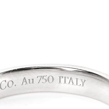 Tiffany 18K White Gold Atlas X Closed Narrow Ring 49 5 5 of 5