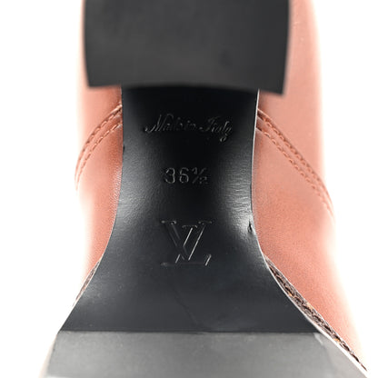 Louis Vuitton Calfskin Monogram Star Trail Ankle Boots 36.5 Cognac 6 of 9