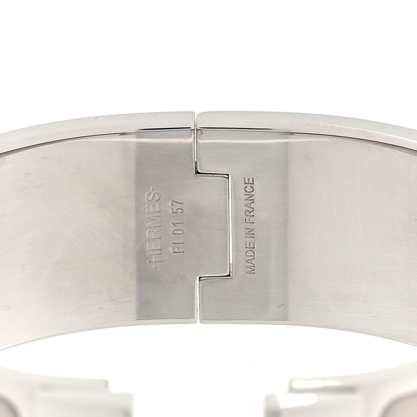 Enamel Wide Clic Clac H Bracelet PM Marron Glace