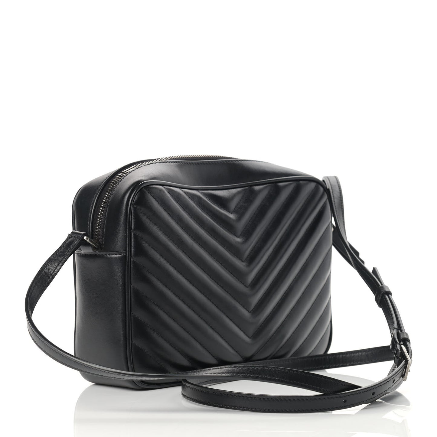 Calfskin Matelasse Monogram Lou Camera Bag Black