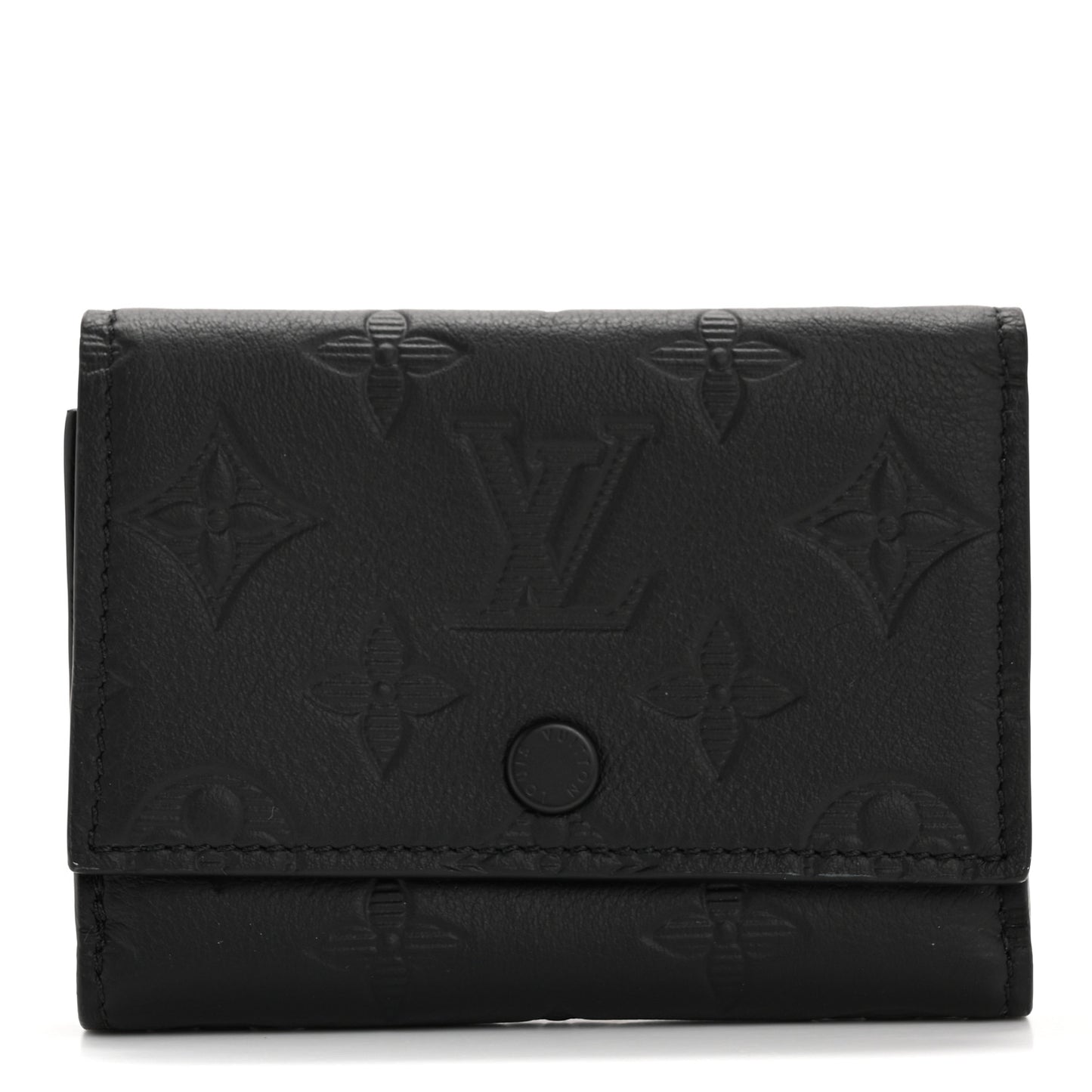 Calfskin Monogram Shadow Victor Wallet Ultra Black