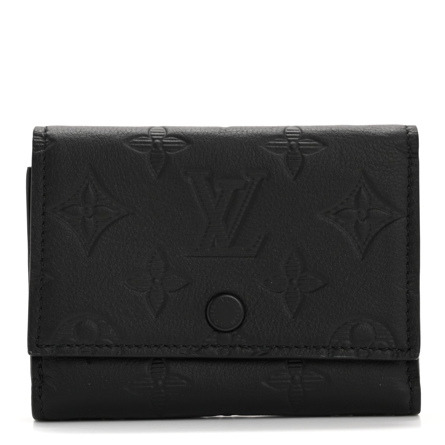 Louis Vuitton Calfskin Monogram Shadow Victor Wallet Ultra Black 1 of 7