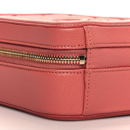 Chanel Caviar Quilted CC North South Filigree Vanity Case Pink 8 of 10