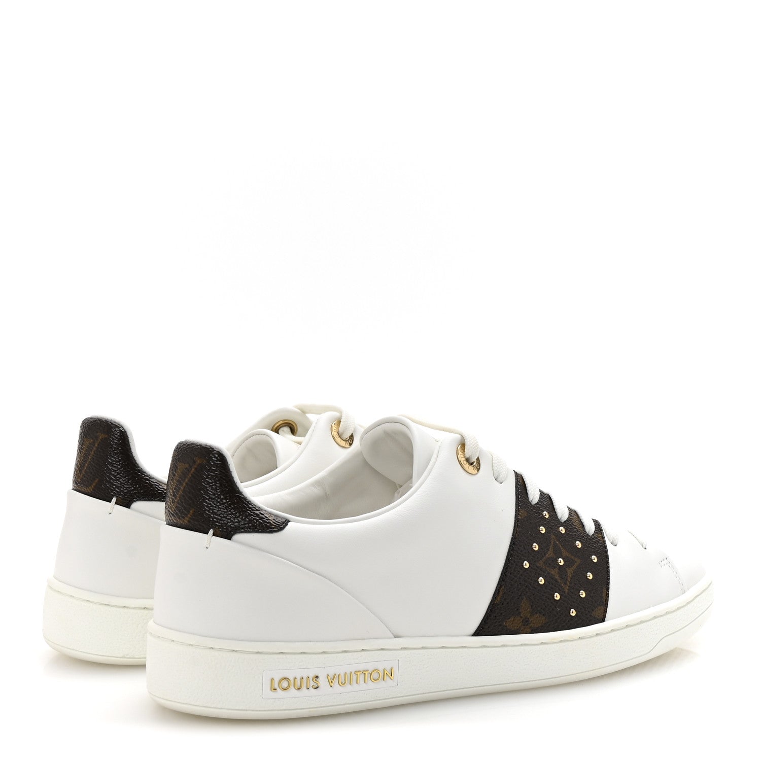 Louis Vuitton Monogram Stud Front Row Sneaker 37 White 5 of 10