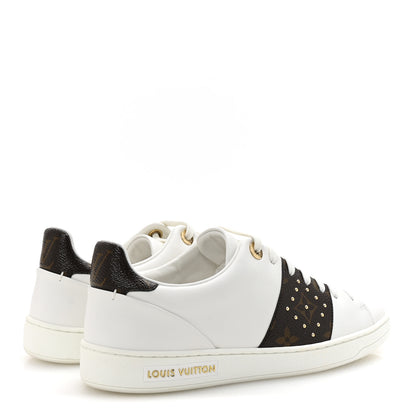 Louis Vuitton Monogram Stud Front Row Sneaker 37 White 5 of 10