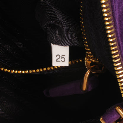 Prada Suede Box Shoulder Bag Viola 7 of 8