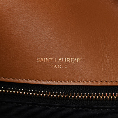 Saint Laurent Suede Monogram Medium Niki Chain Satchel Cinnamon 6 of 10