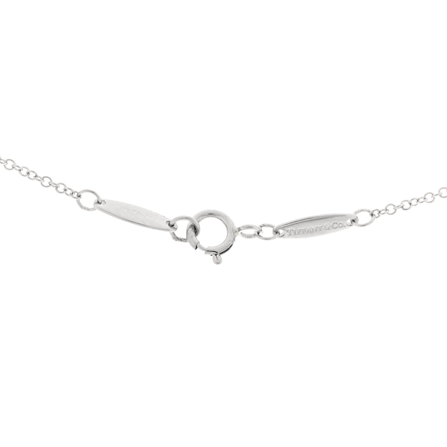 Tiffany Platinum Blue Sapphire .11ct Elsa Peretti Color by the Yard Necklace 4 of 5