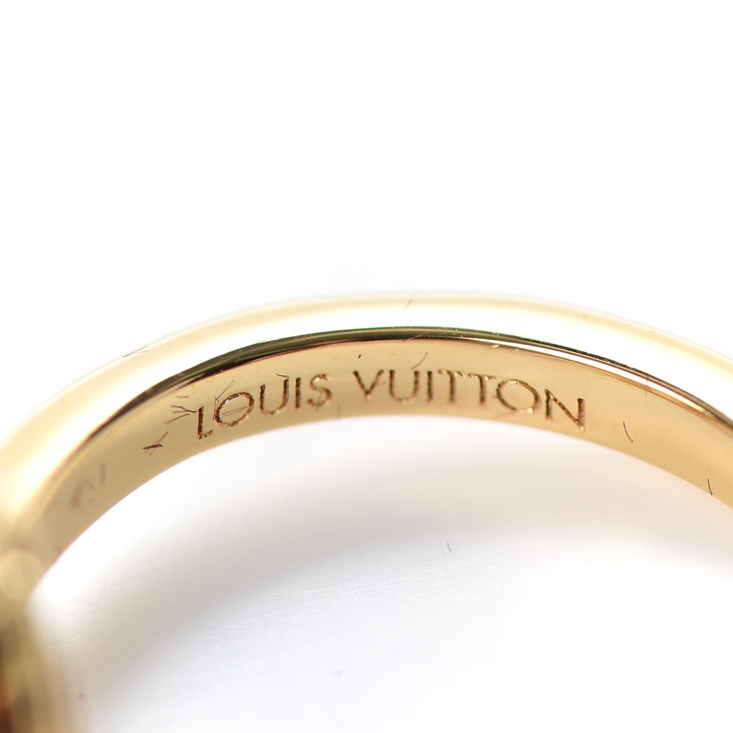 Louis Vuitton LV And Me Letter O Ring 53 6.5 Gold 5 of 6
