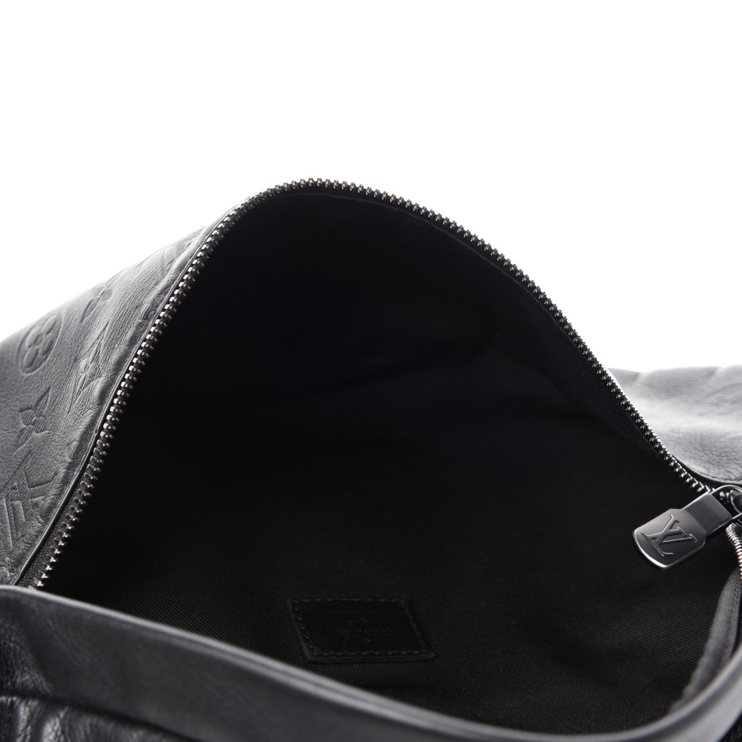 Louis Vuitton Calfskin Monogram Shadow Discovery Bumbag Black 5 of 10
