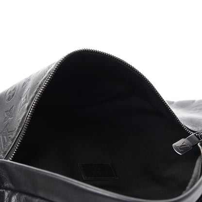 Louis Vuitton Calfskin Monogram Shadow Discovery Bumbag Black 5 of 10