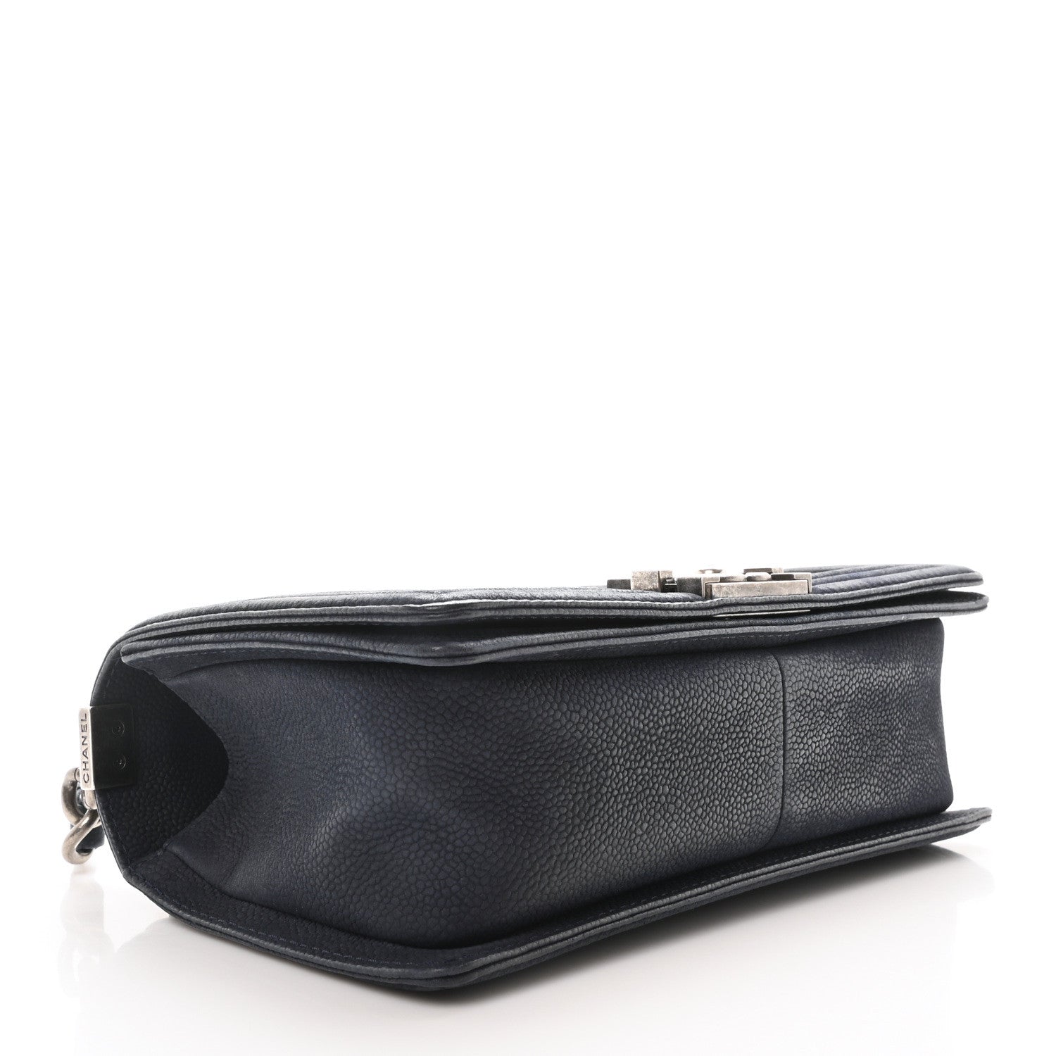 Chanel Iridescent Caviar Quilted Medium Boy Flap Dark Blue 4 of 10