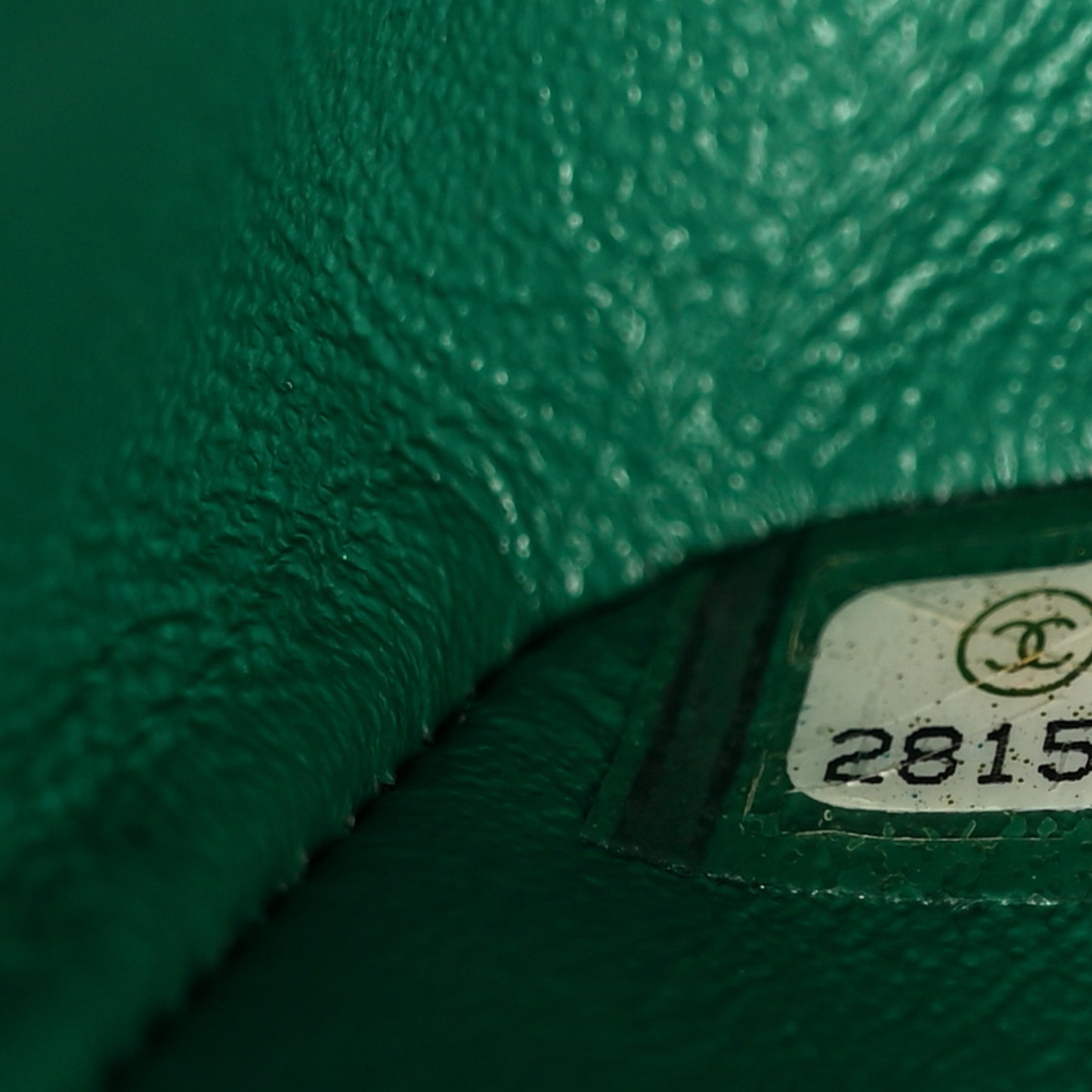 Aged Calfskin Quilted 2.55 Reissue Mini Flap Green