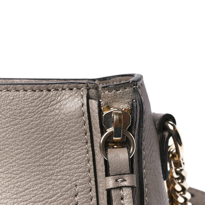 Chloe Suede Calfskin Mini Faye Backpack Motty Grey 14 of 16