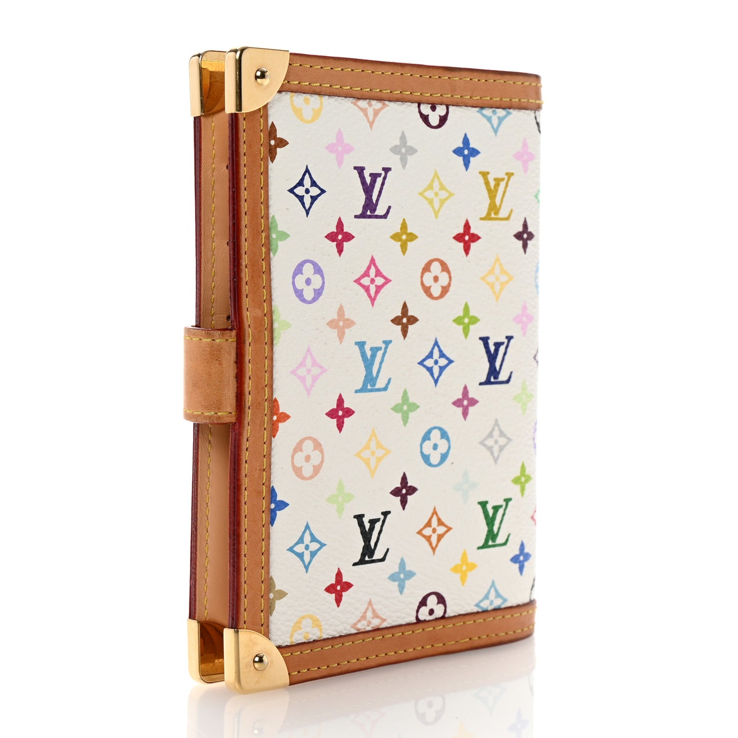 Monogram Multicolor Small Ring Agenda Cover White