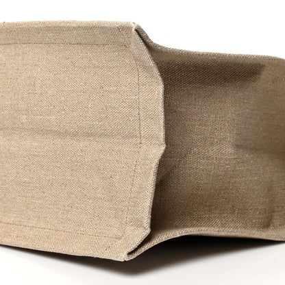 Saint Laurent Linen Calfskin Rive Gauche Tote Optic White 9 of 9