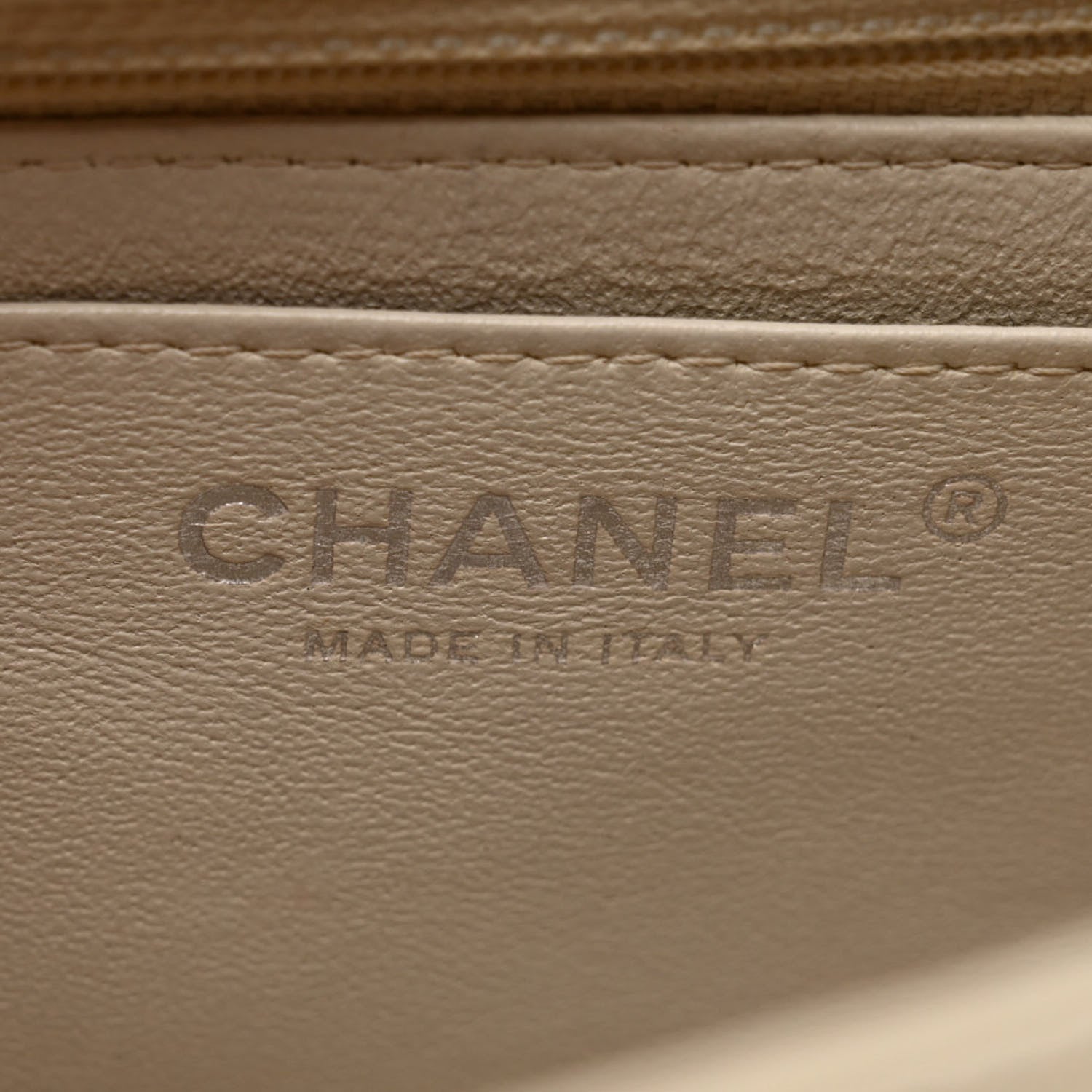 Chanel Lambskin Chevron Quilted Mini Square Flap White 6 of 10