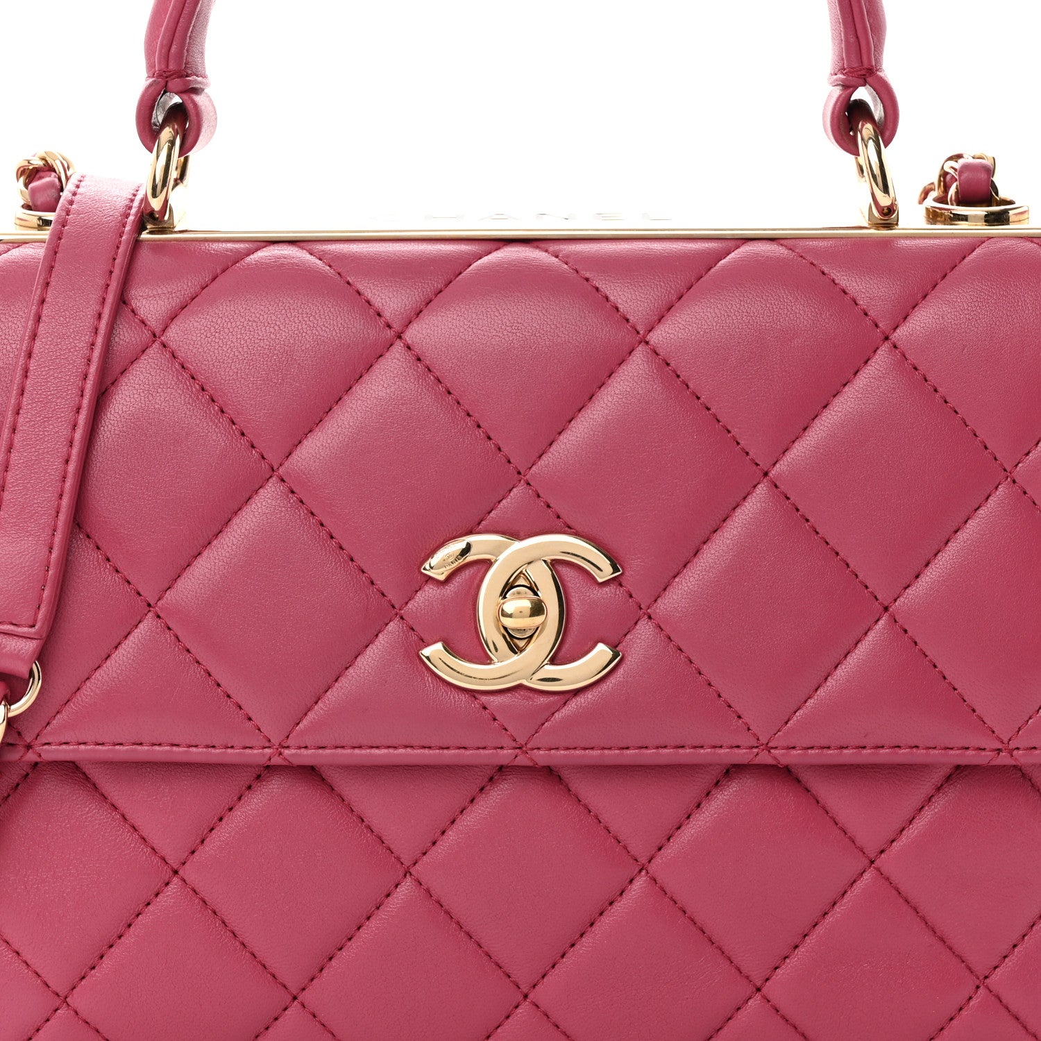 Chanel Lambskin Quilted Small Trendy CC Flap Dual Handle Bag Pink 8 of 21
