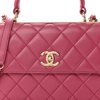 Chanel Lambskin Quilted Small Trendy CC Flap Dual Handle Bag Pink 8 of 21