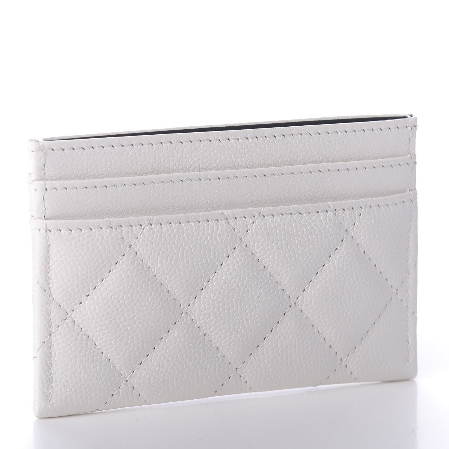 Chanel Caviar Quilted My Everything Card Holder White Black 3 of 9