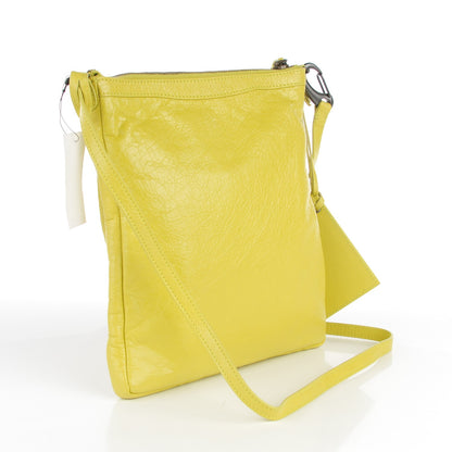 Balenciaga Agneau Classic Hardware Flat Crossbody Jaune Poussin 3 of 6