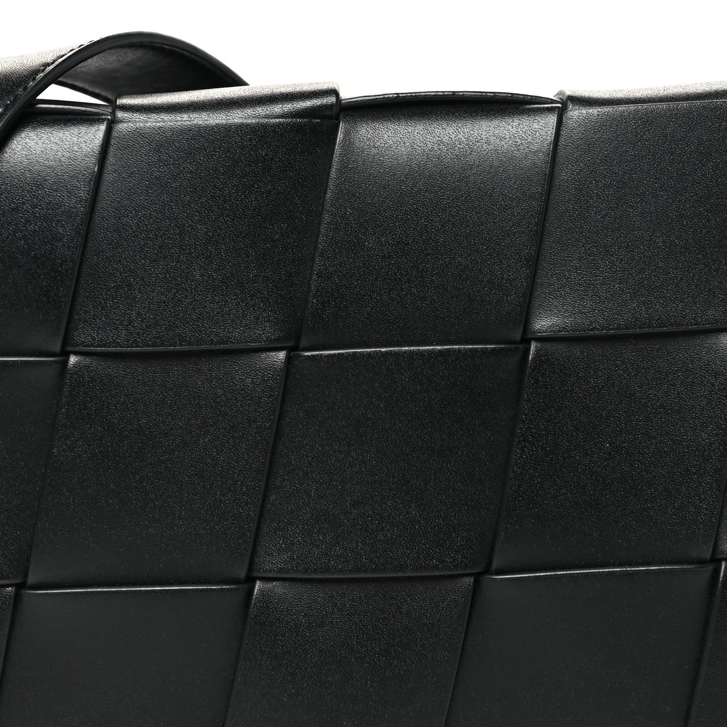Lambskin Maxi Intreccio Speed Cassette Crossbody Bag Black