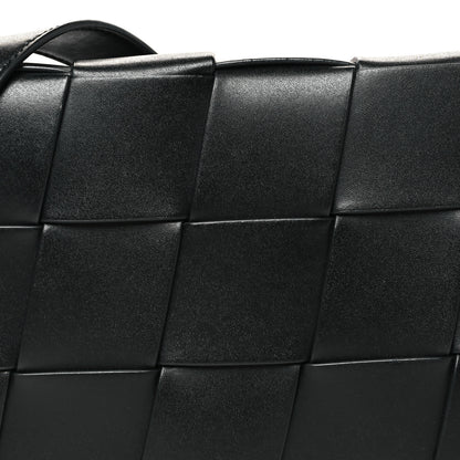 Bottega Veneta Lambskin Maxi Intreccio Speed Cassette Crossbody Bag Black 7 of 9